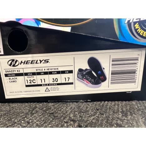 Heelys Black Camo Youth 11 UK £35.00